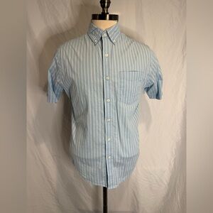 Croft & Barrow Men's Blue and White Striped Shirt
